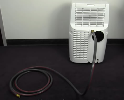 how a portable air conditioner evaporates water