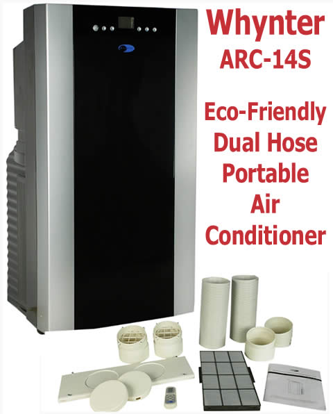 whynter arc-14s 14000 btu dual-hose portable air conditioner